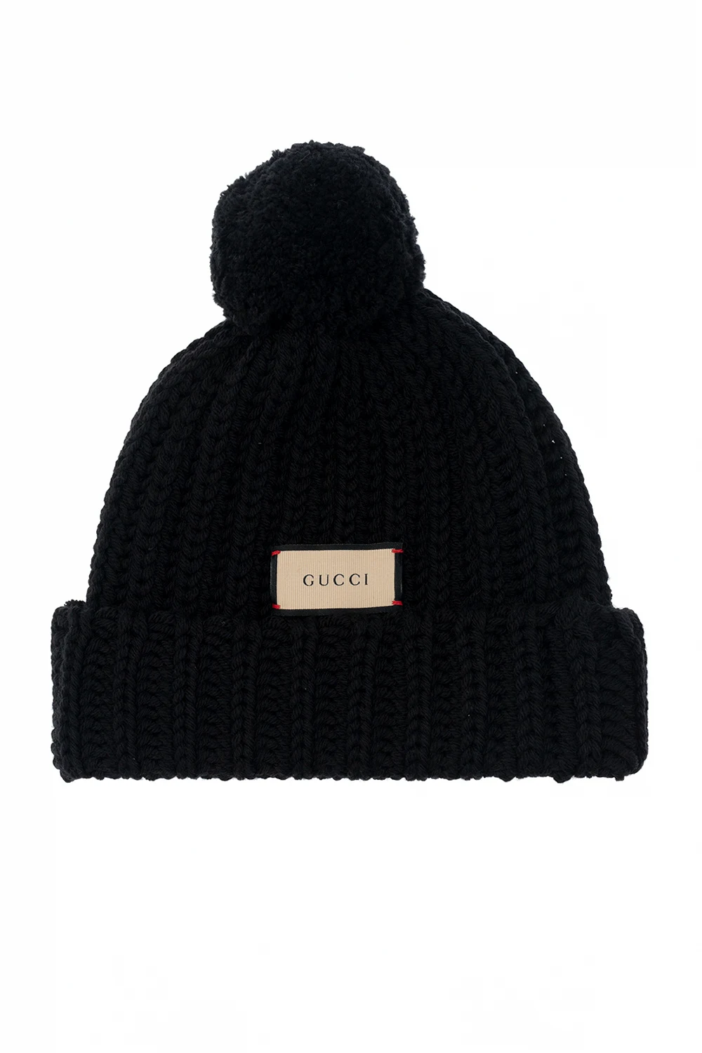 Beanie with pom-pom