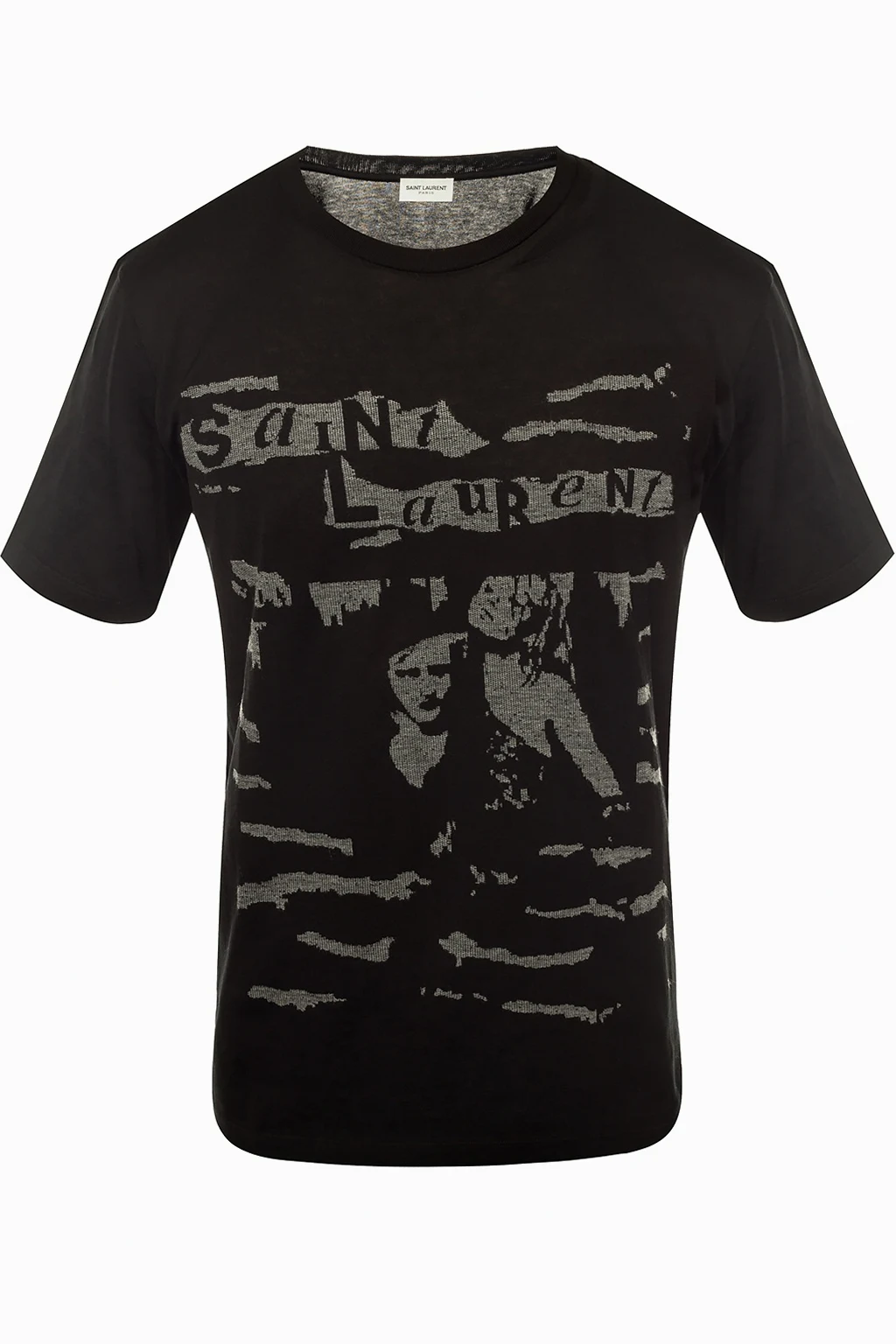 T-shirt z wyszytym wzorem