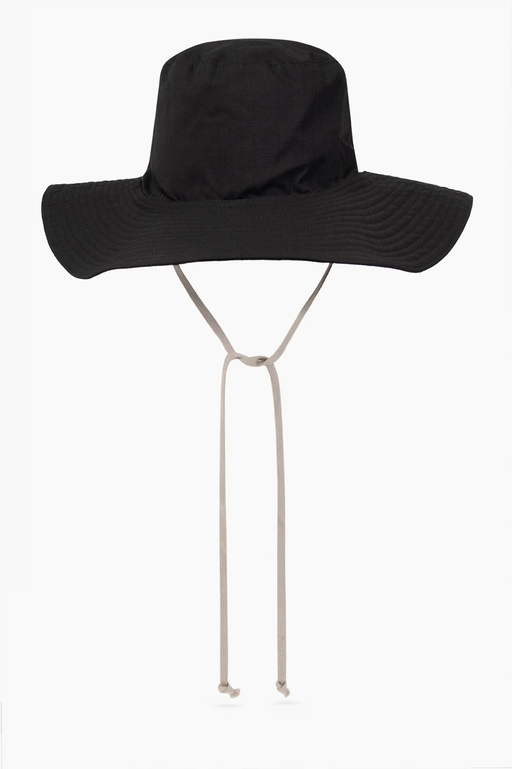 BLACK Hat with tie detail