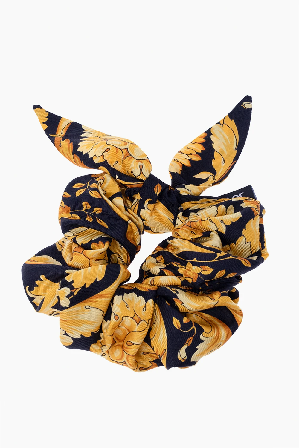 BLACK Silk scrunchie