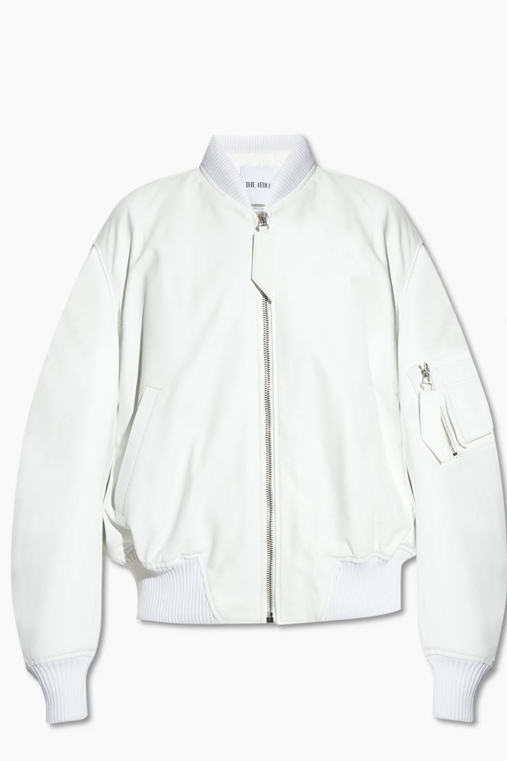 ‘Anja’ leather bomber jacket