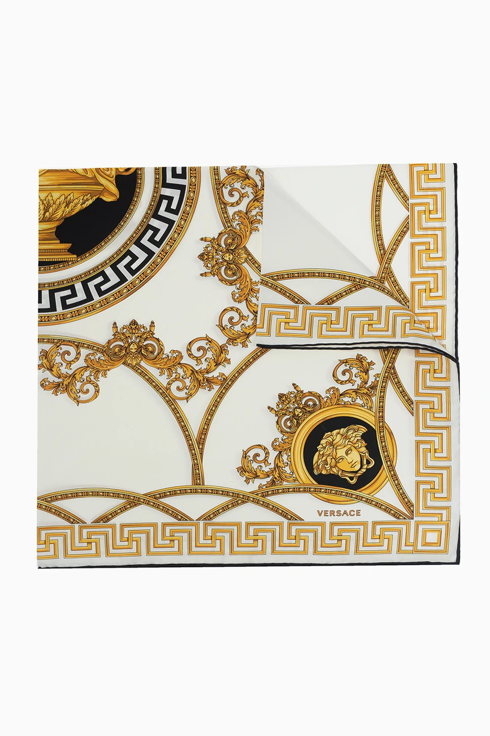 WHITE Silk scarf
