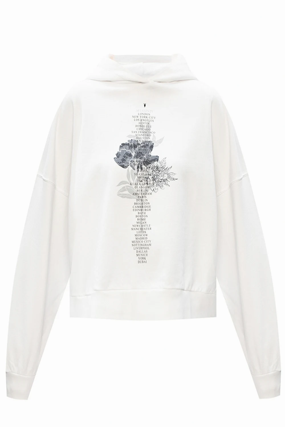 WHITE ‘Flore’ logo hoodie