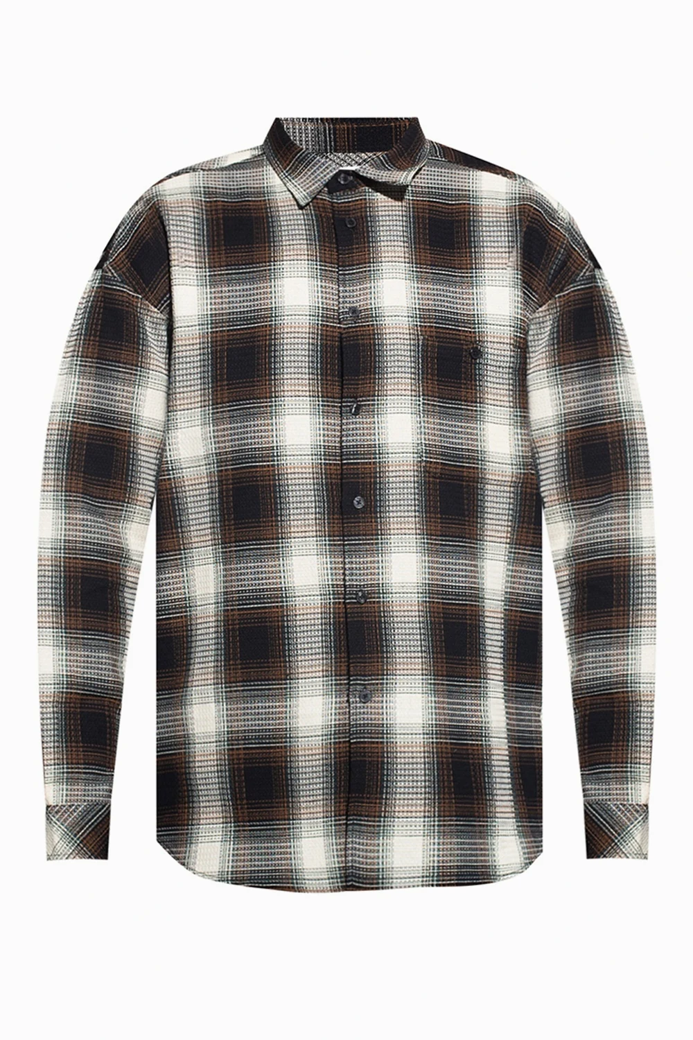BLACK Checked shirt