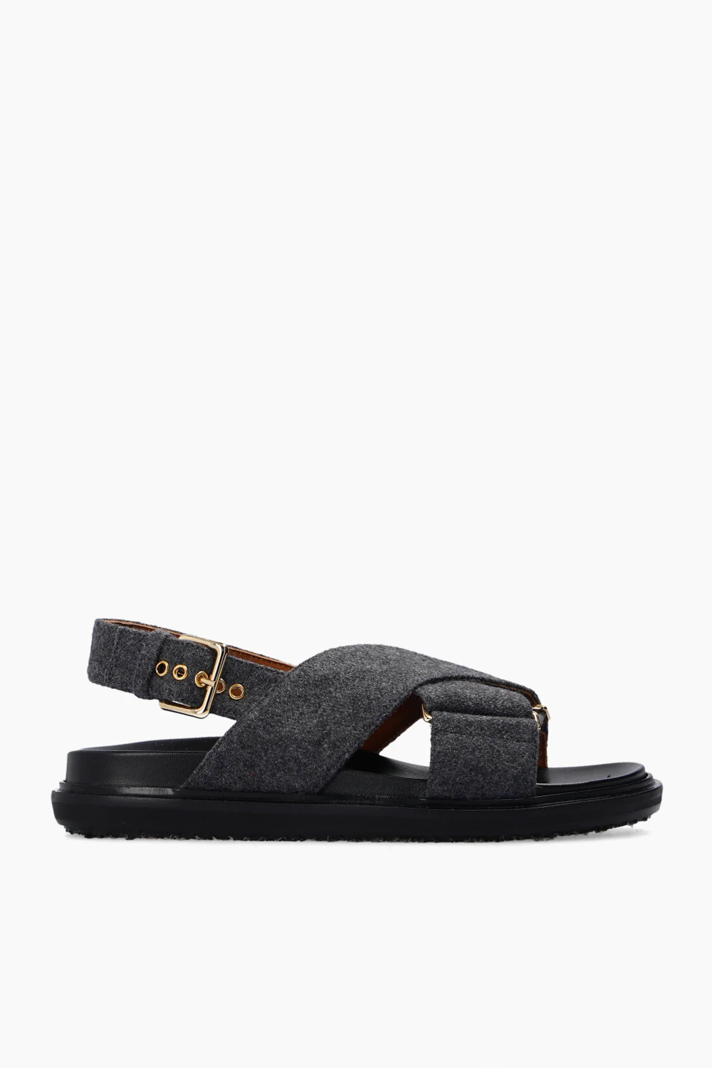 Sandals with buckle strap