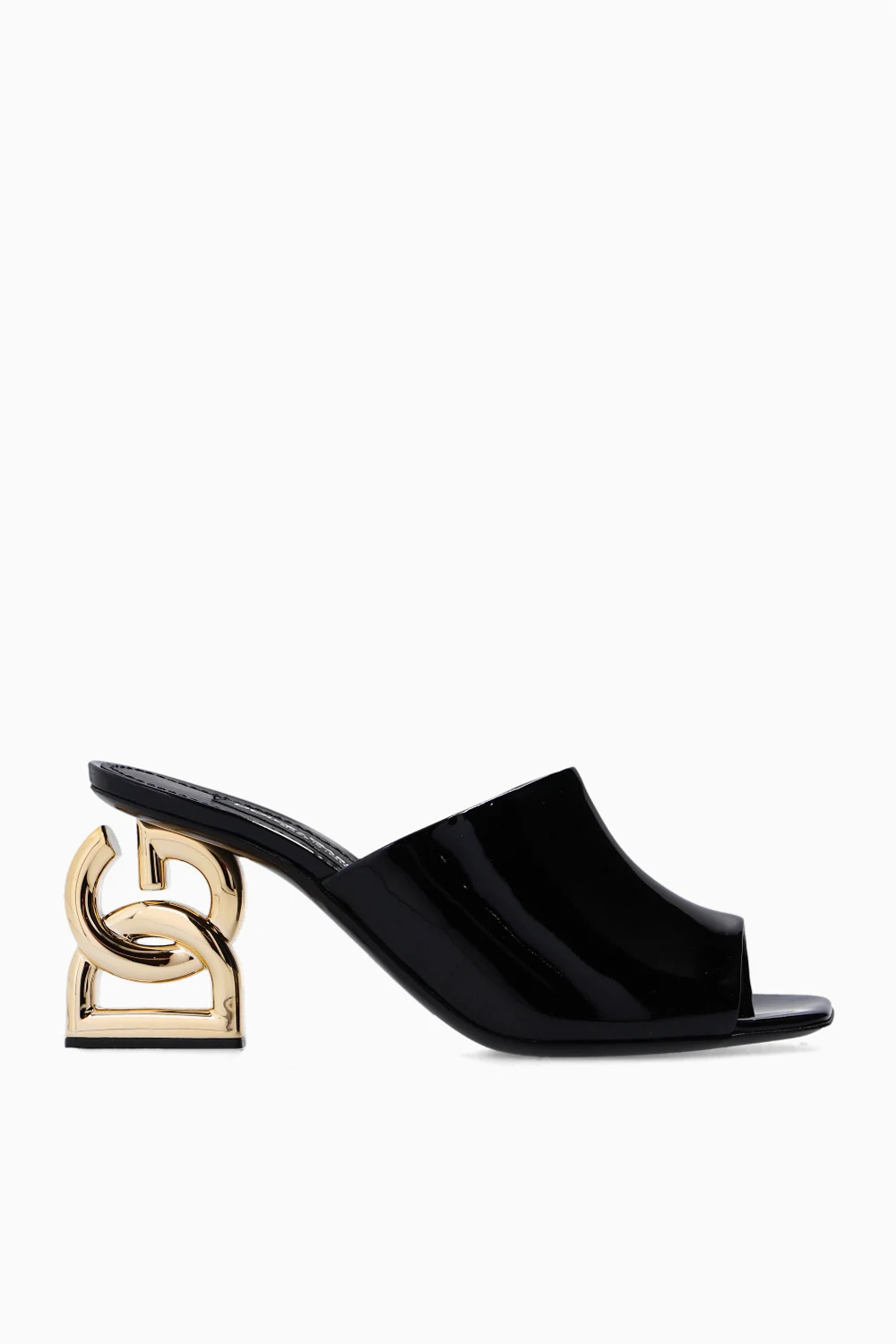 BLACK ‘Keira’ heeled mules