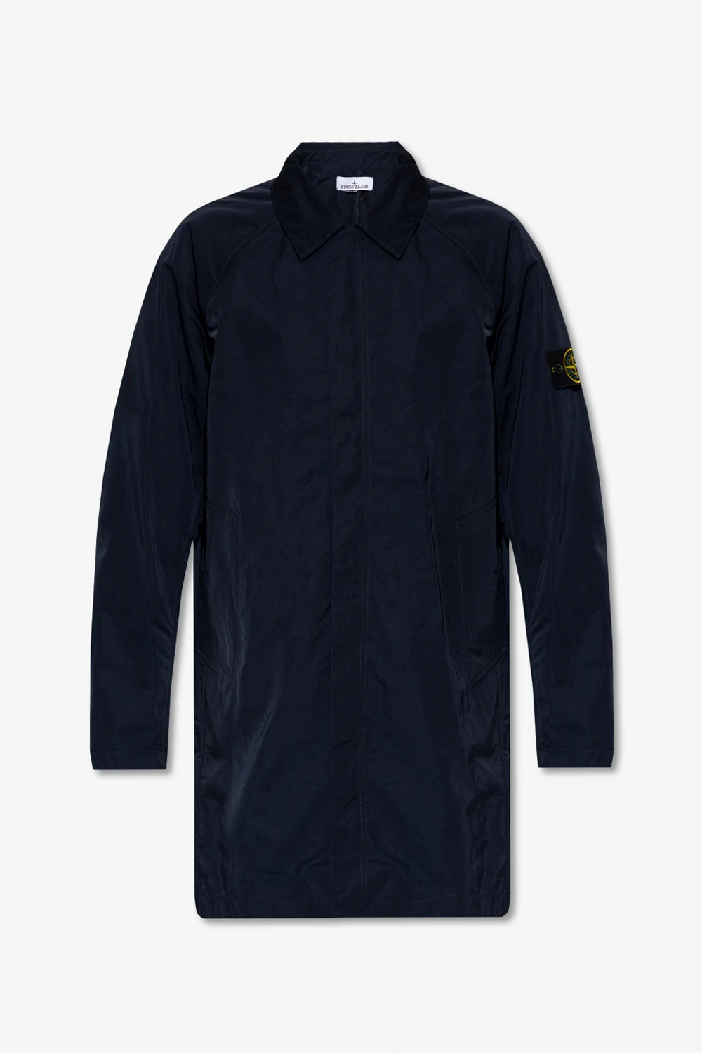 Coat with logo