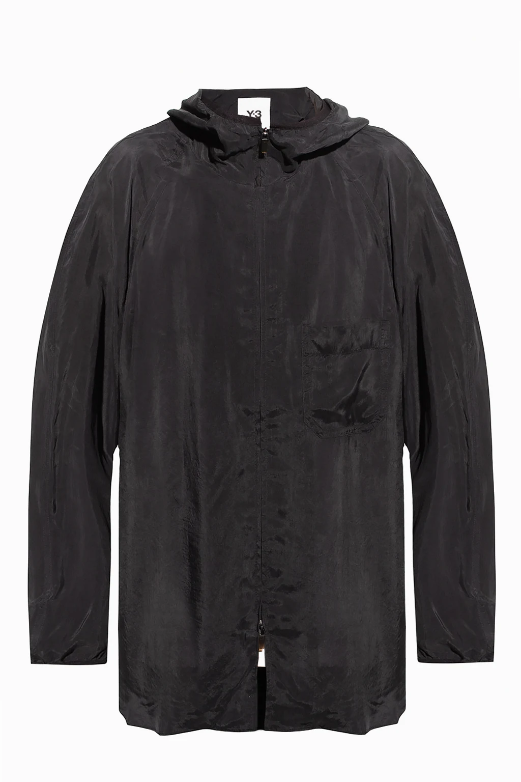 BLACK Logo-printed hoodie