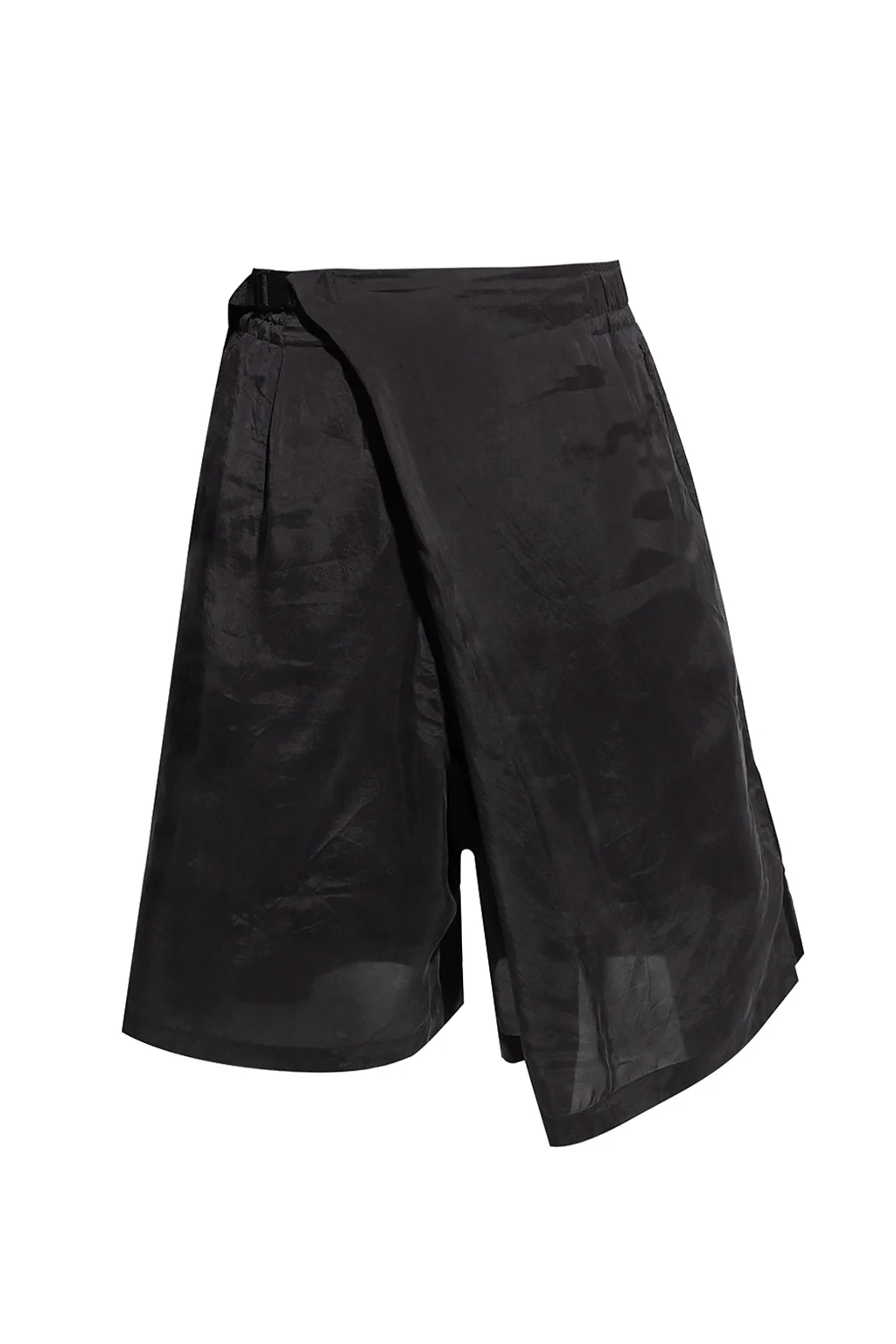 BLACK Gathered shorts