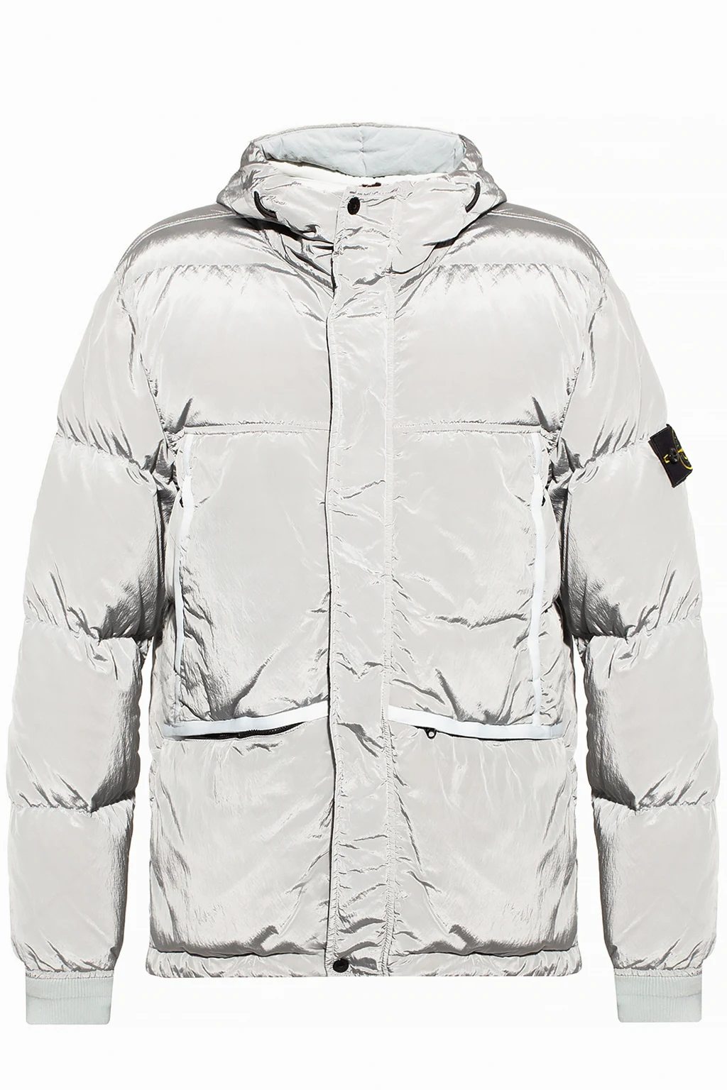 Hooded down jacket