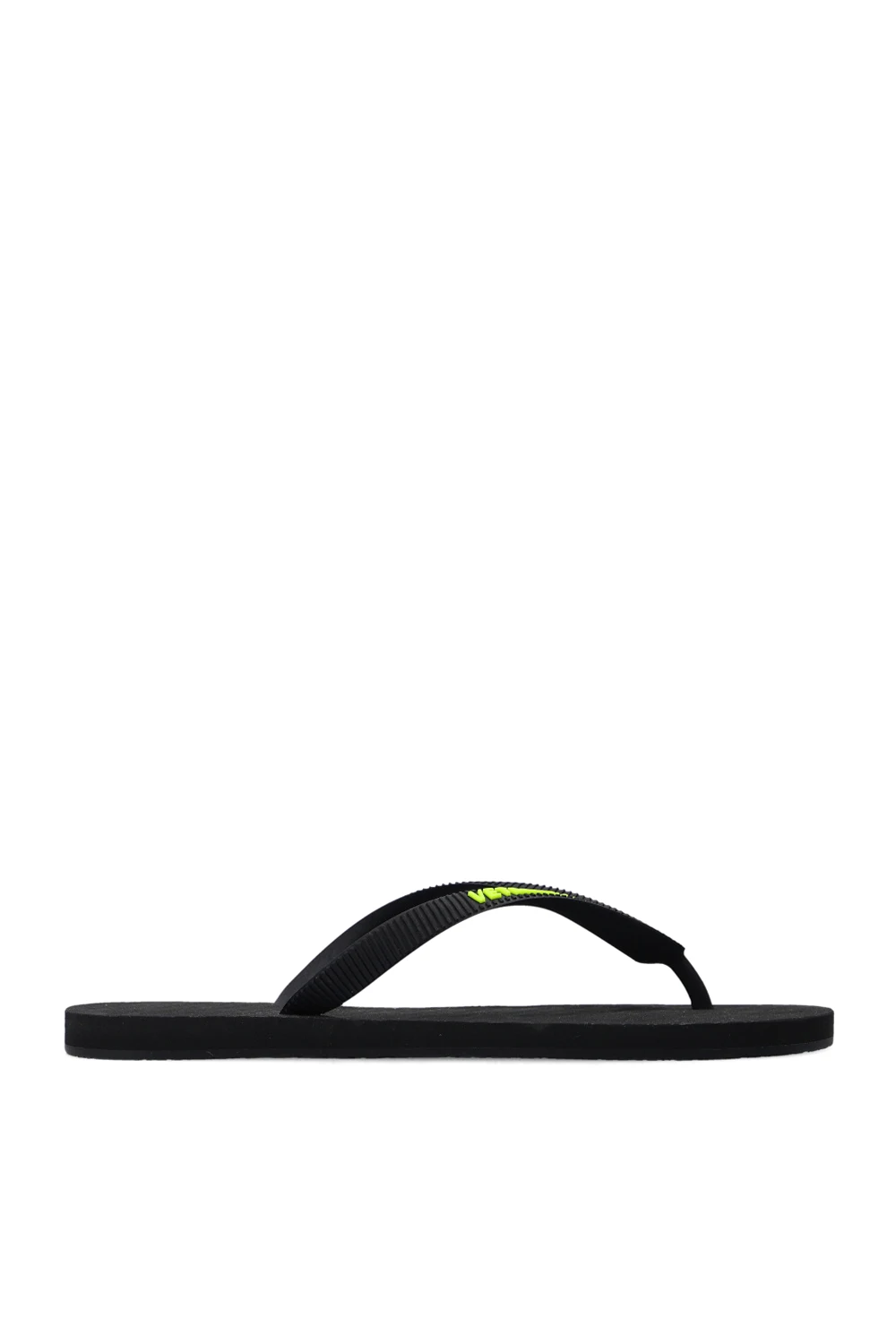 BLACK Flip-flops with logo