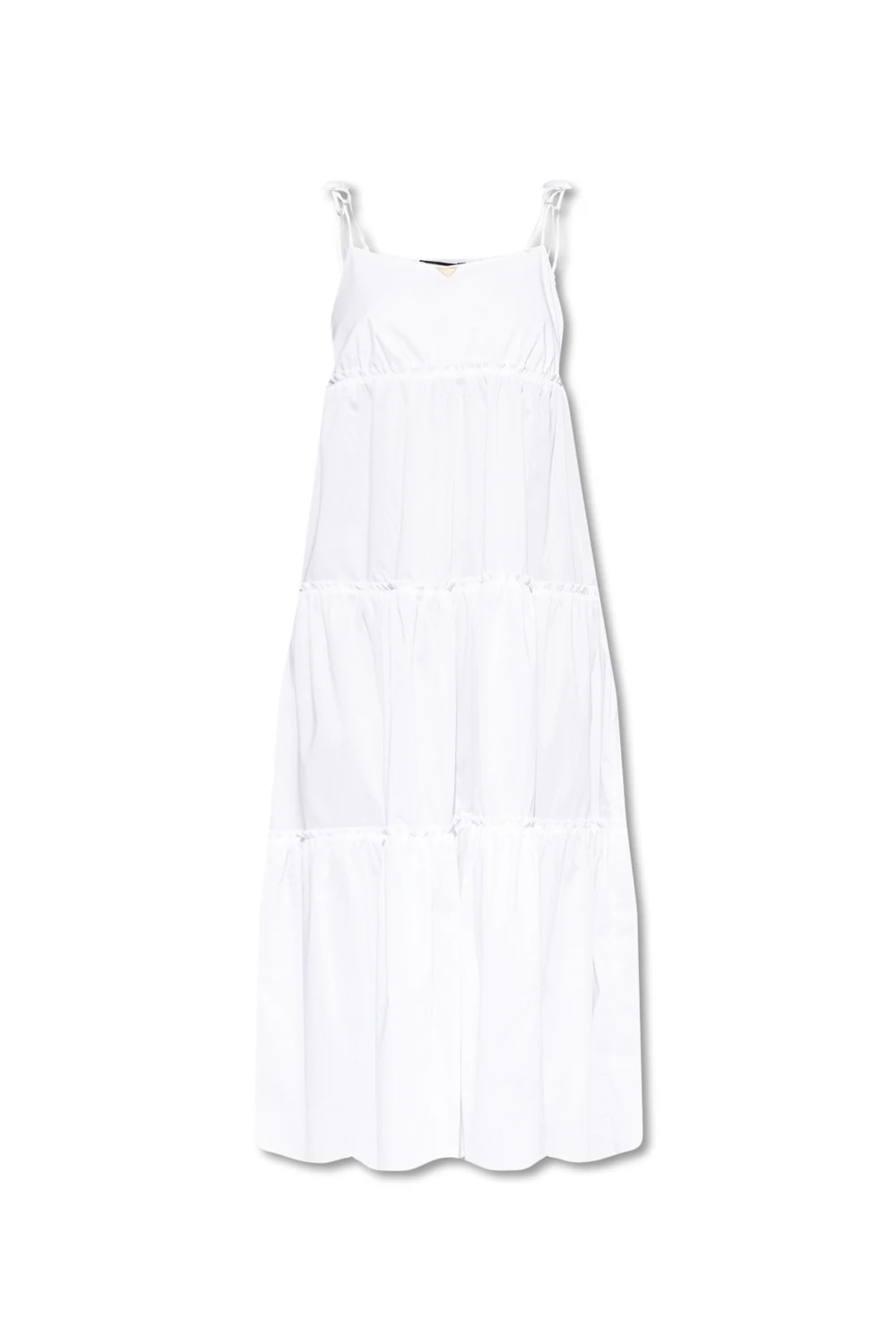 WHITE Gathered dress