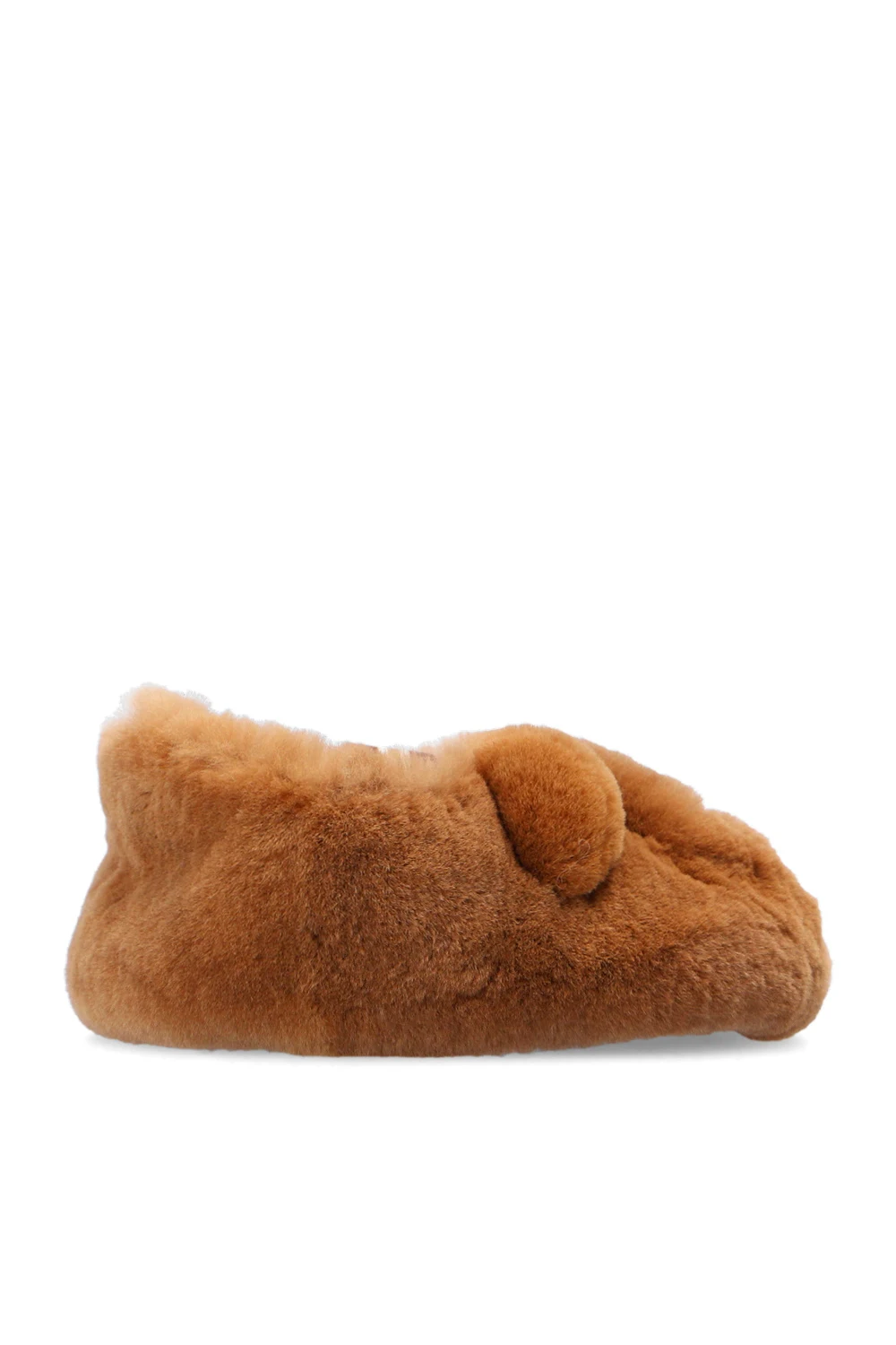 Mink fur baby shoes