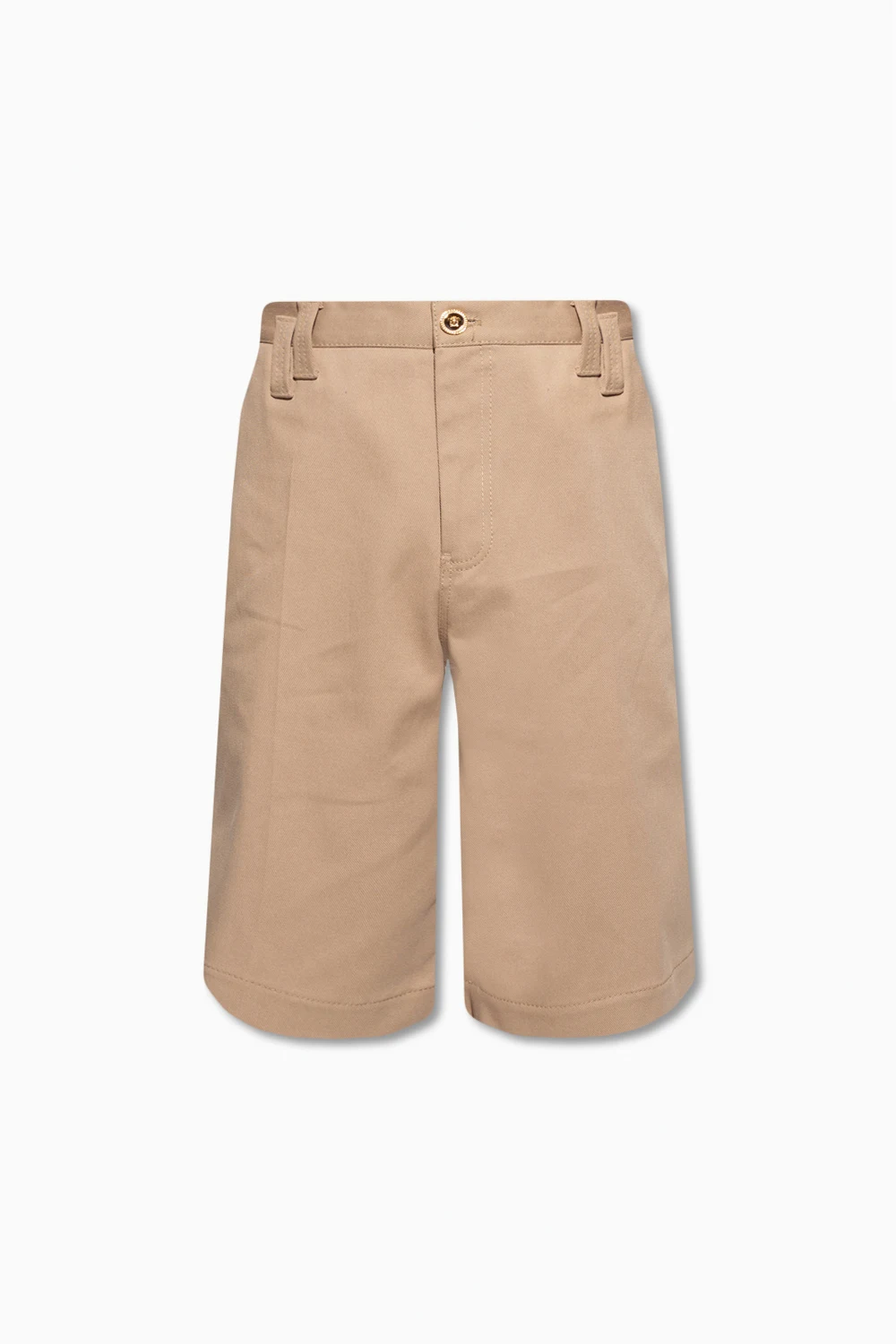 beige Shorts with logo