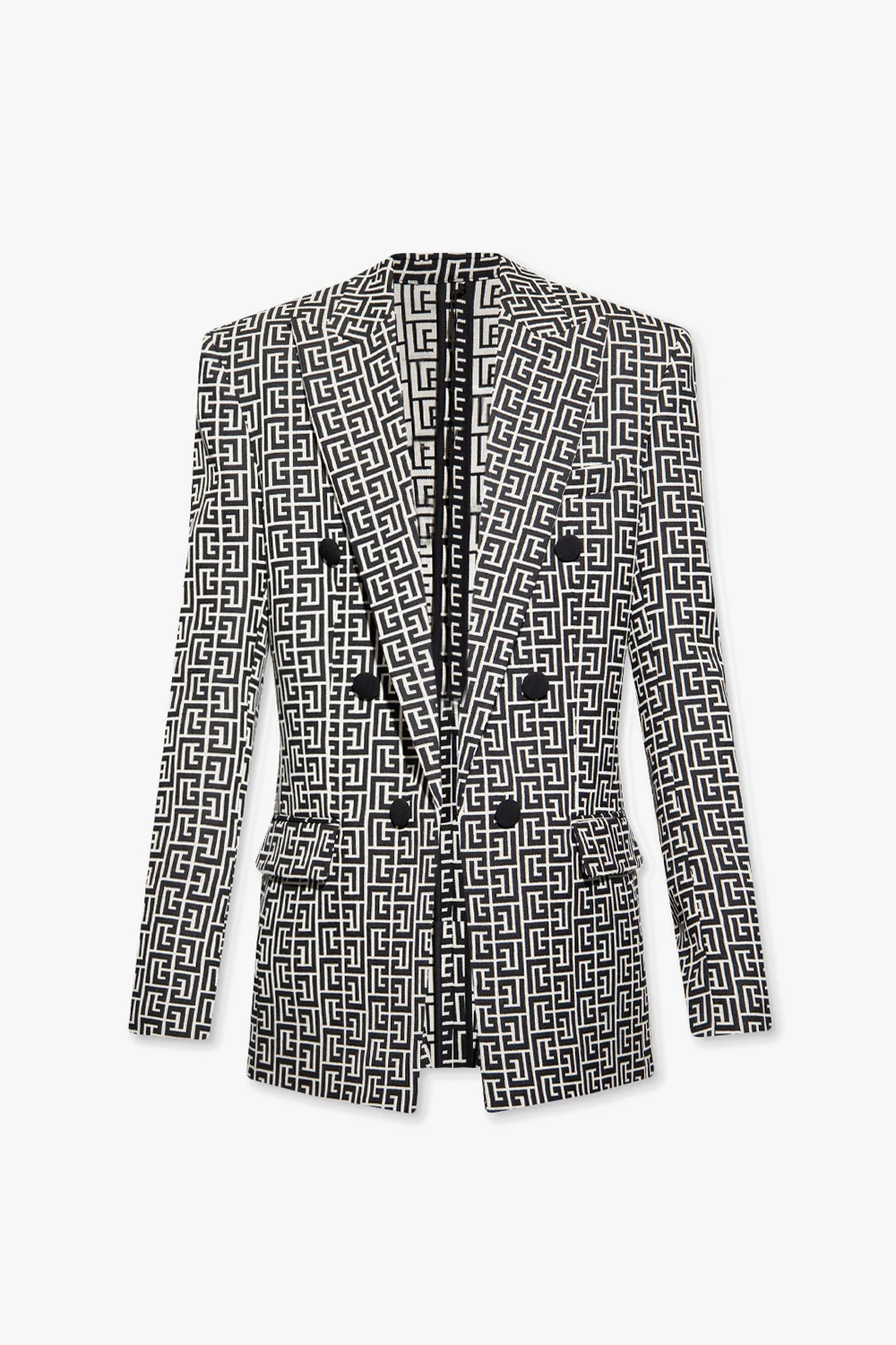 cream Blazer with monogram