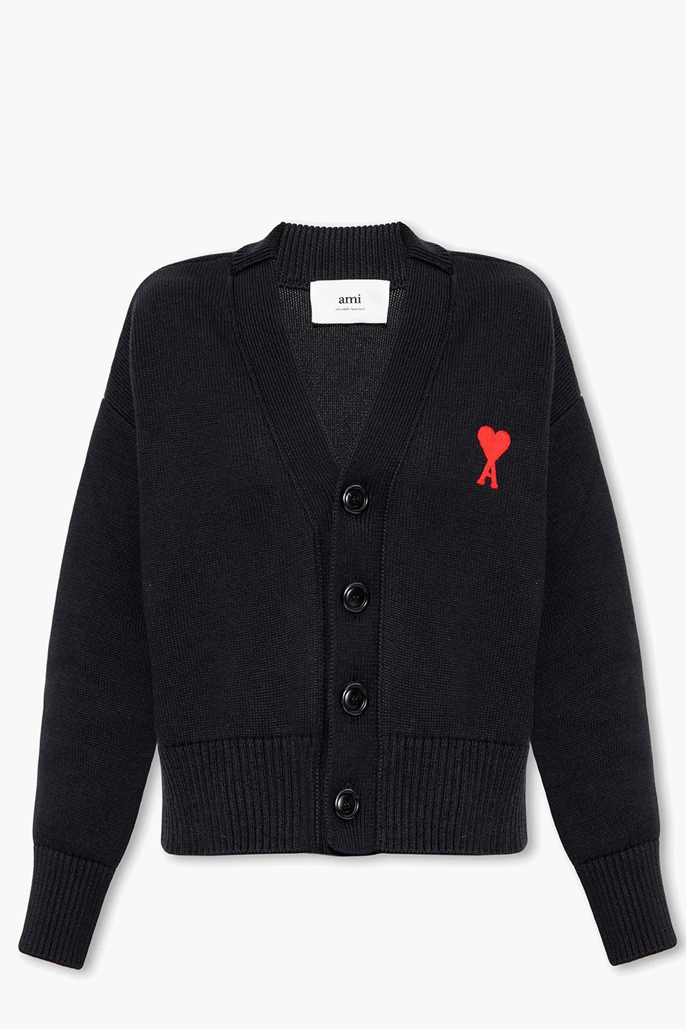 Cardigan with logo