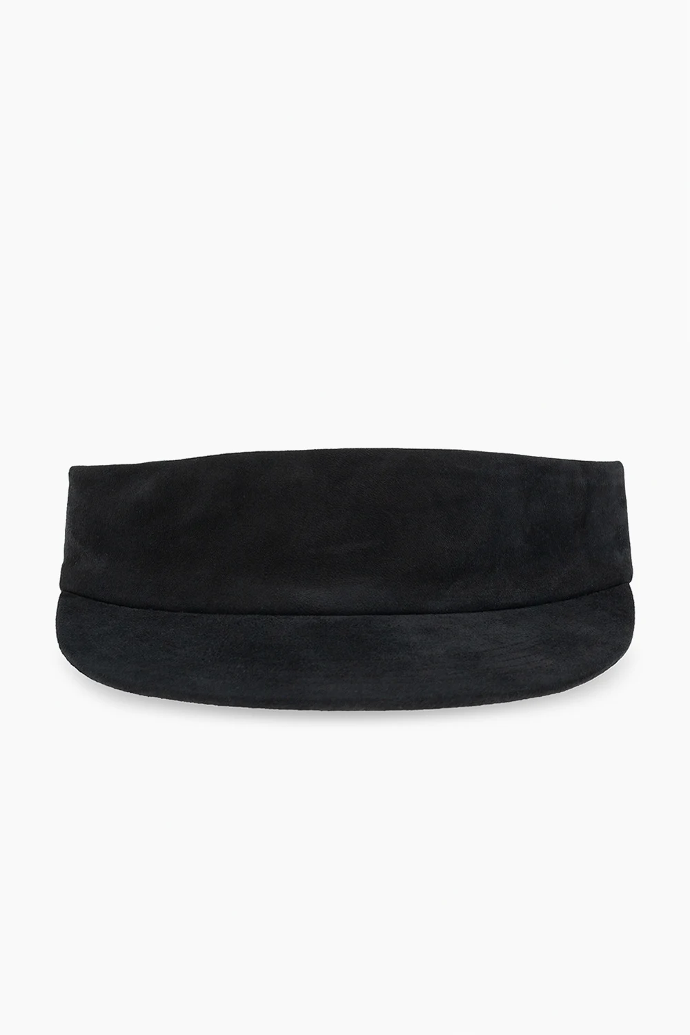 Lamb leather visor