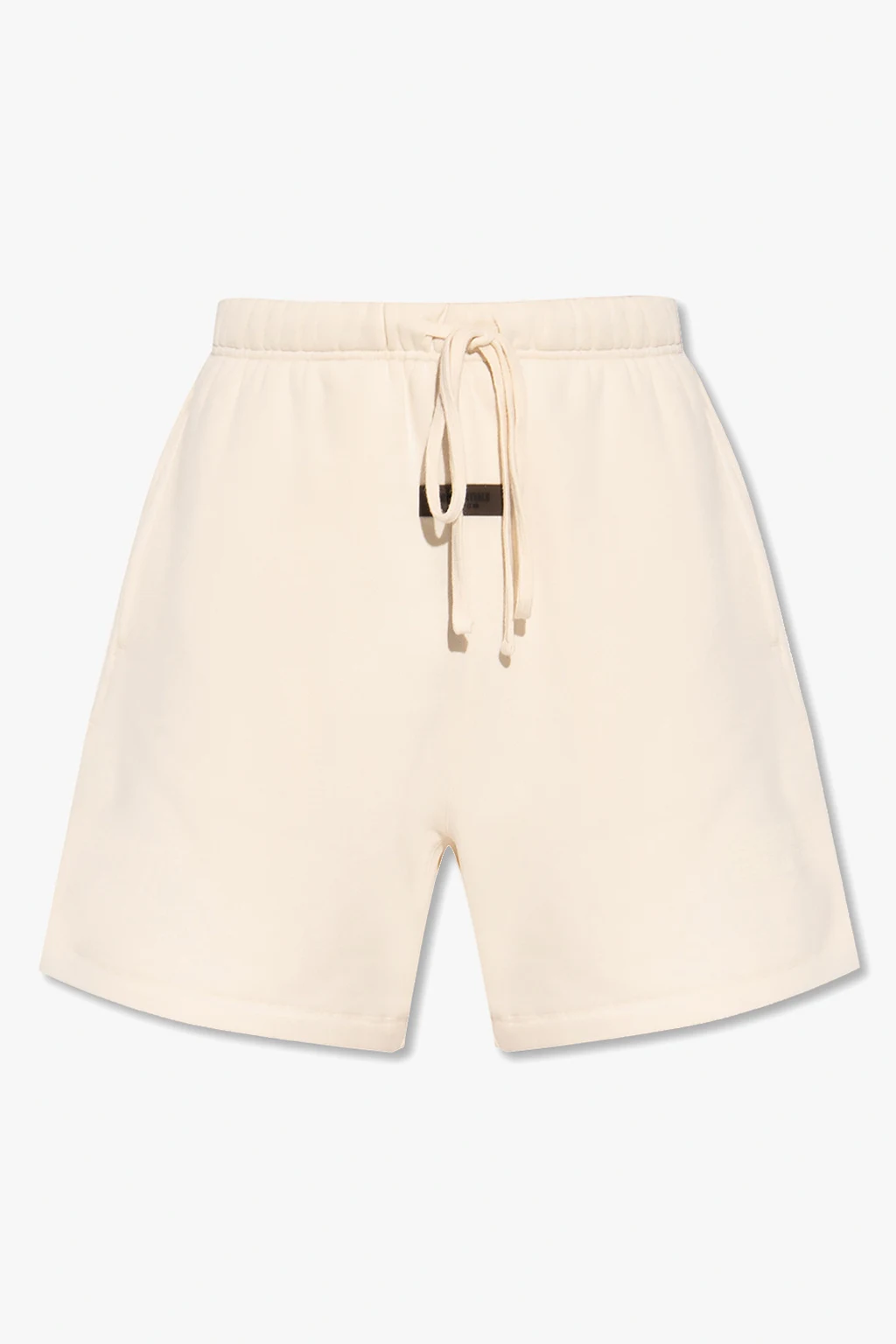 cream Shorts with logo