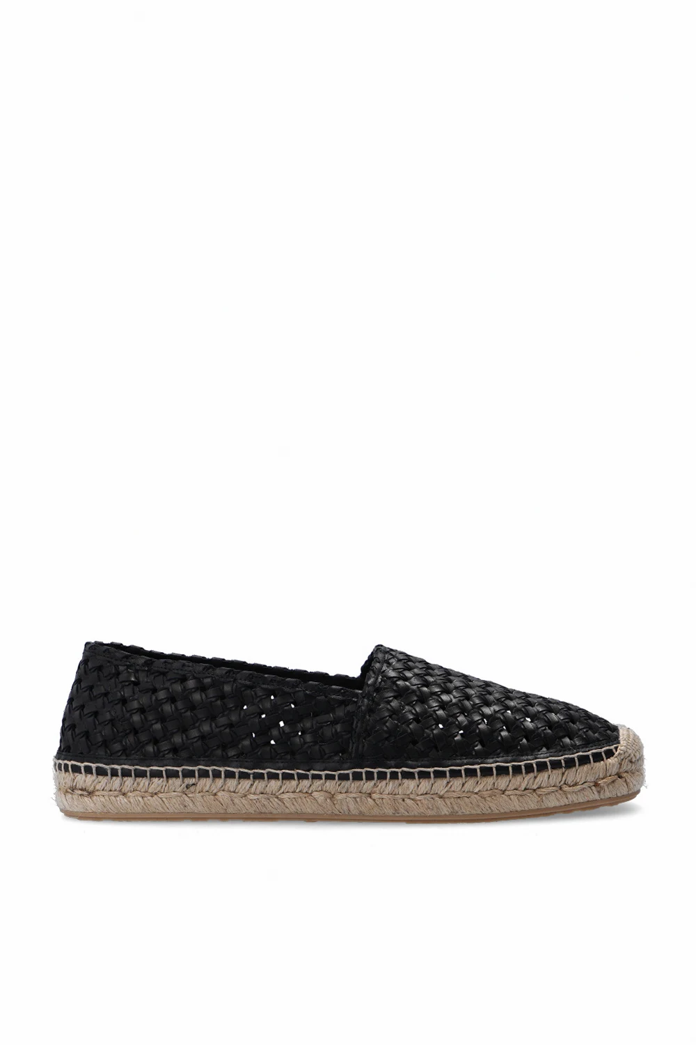 BLACK Woven espadrilles