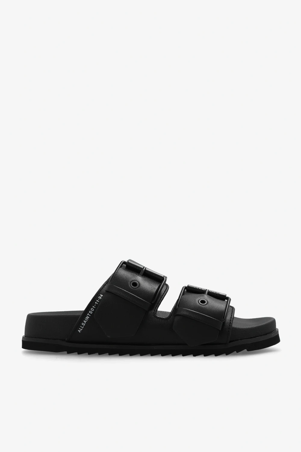 BLACK ‘Sian’ leather slides