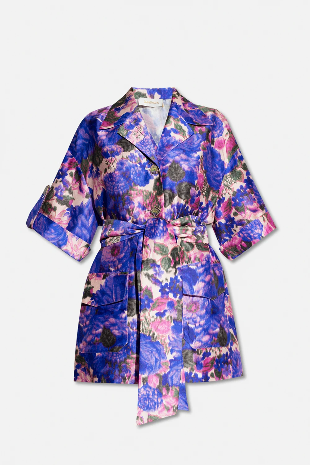 Patterned oversize shirt