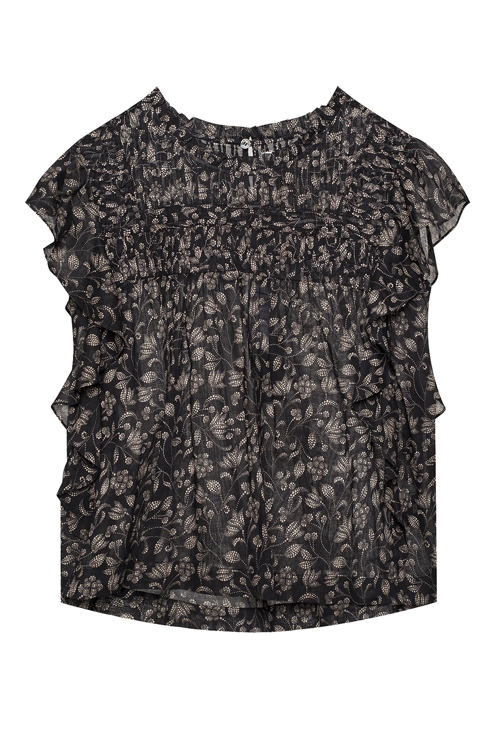 Floral-motif tank top