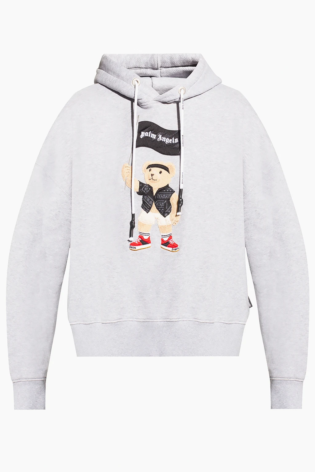 GREY Patched hoodie