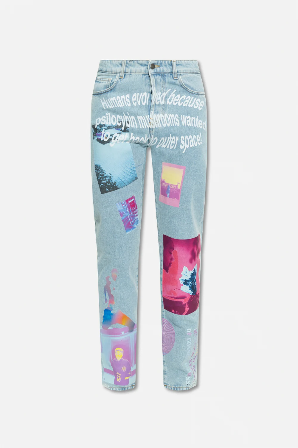 Printed jeans