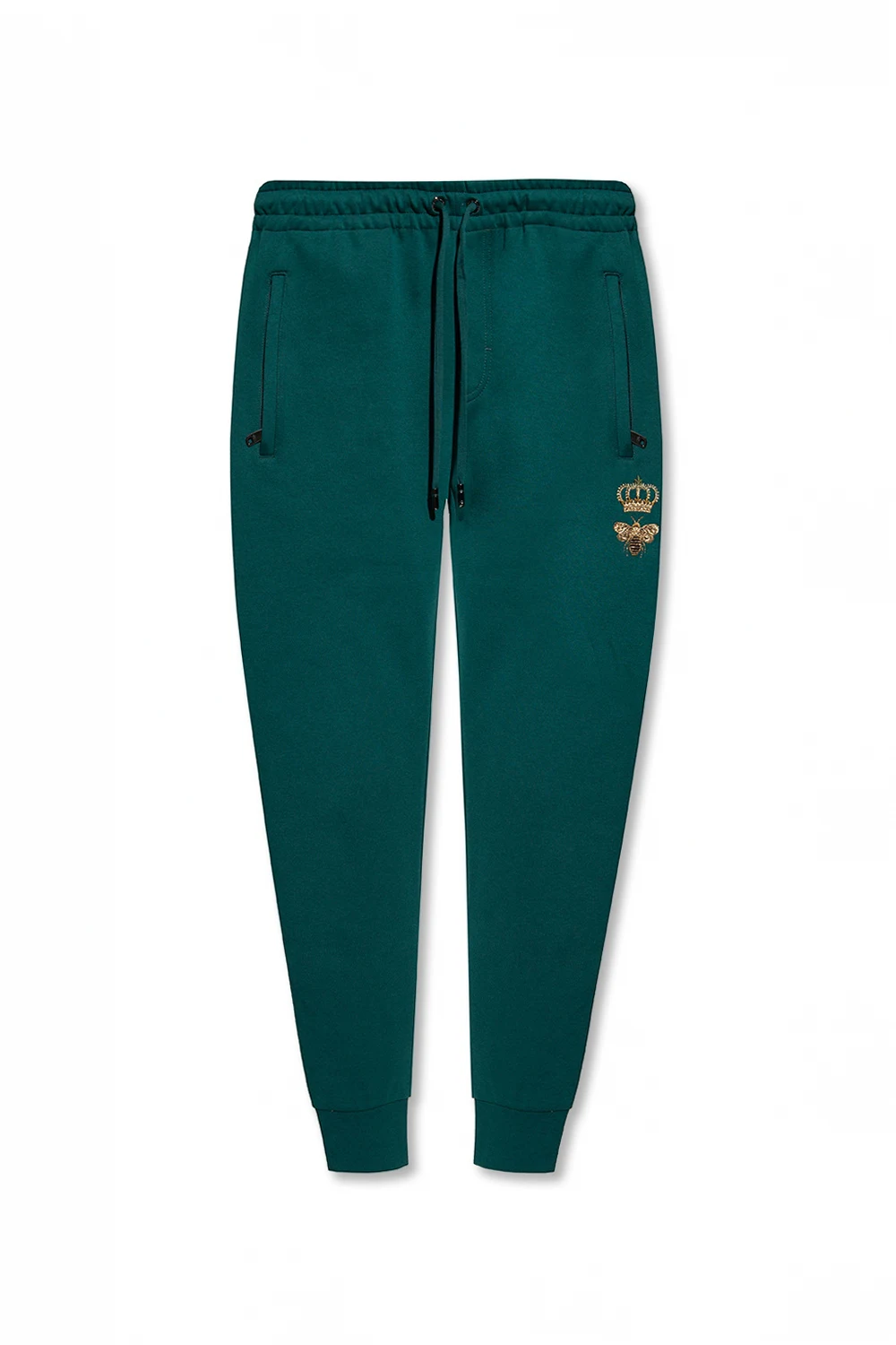 GREEN Embroidered sweatpants