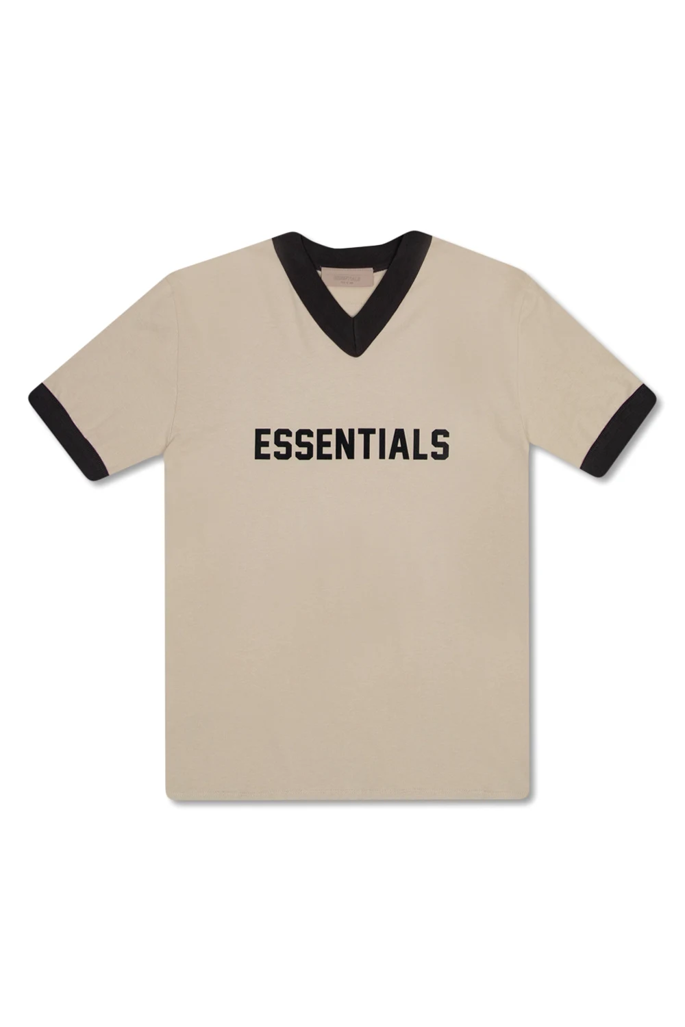 beige T-shirt with logo