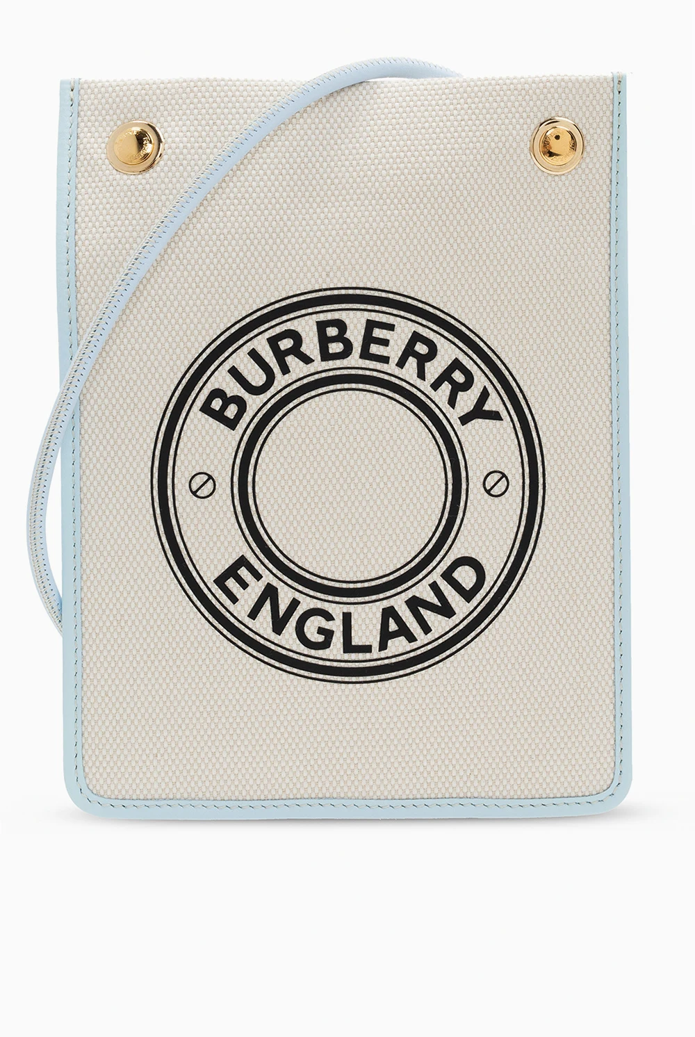 cream Cotton crossbody pouch