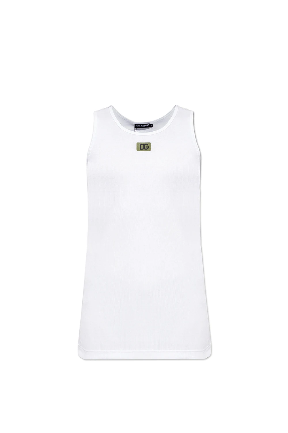 WHITE The ‘Reborn to Live’ collection sleeveless T-shirt