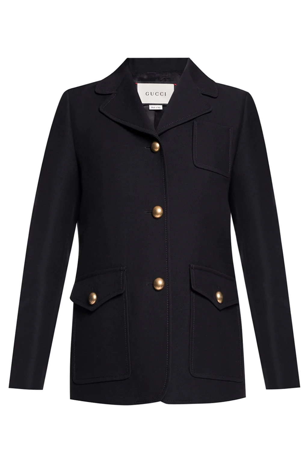 BLACK Notch lapel blazer