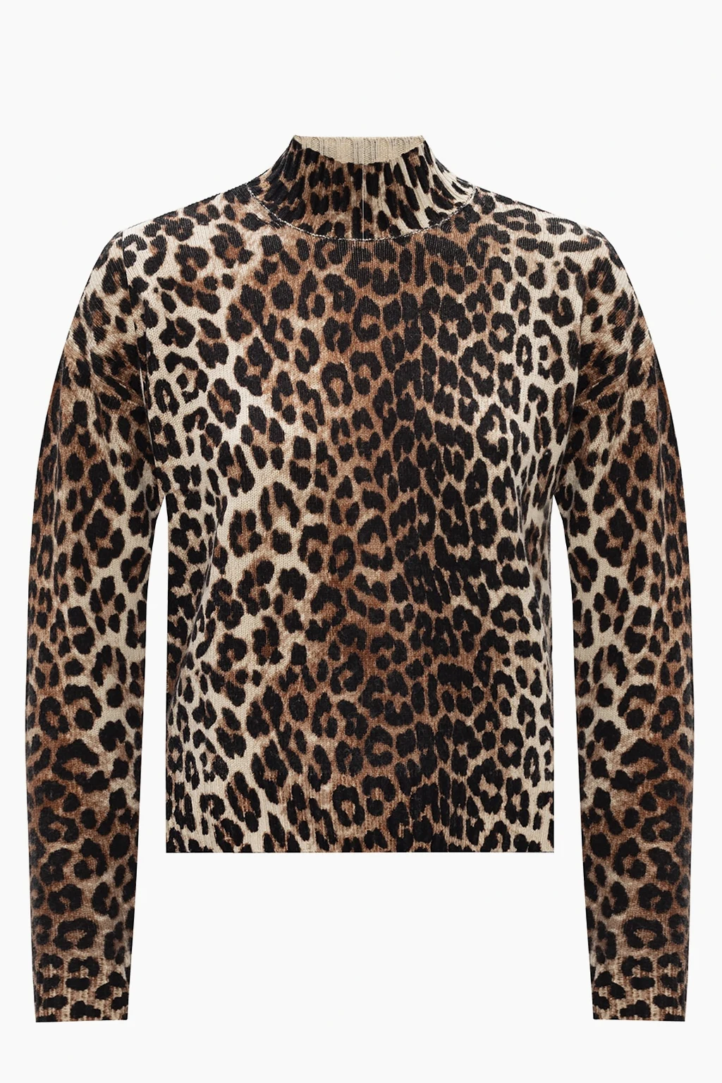 Patterned turtleneck sweater
