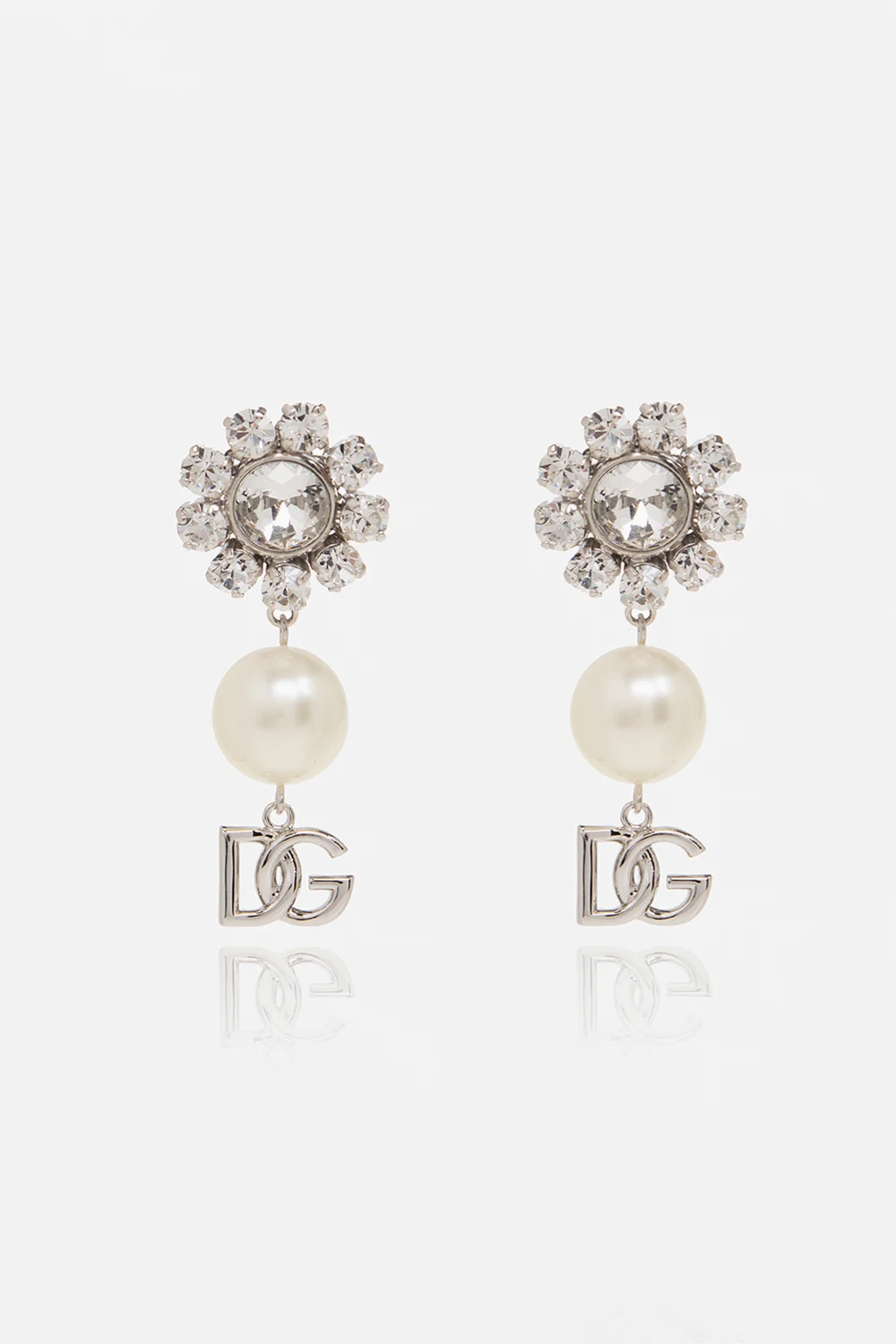 Clip-on earrings with logo