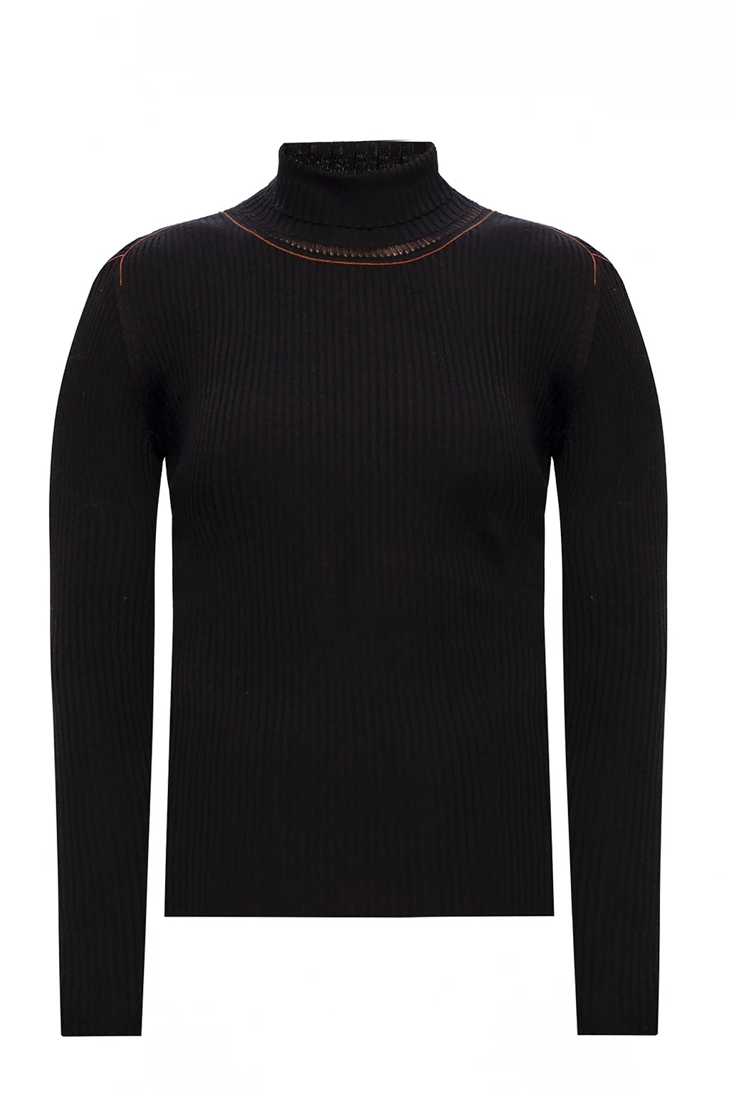 Ribbed turtleneck sweater