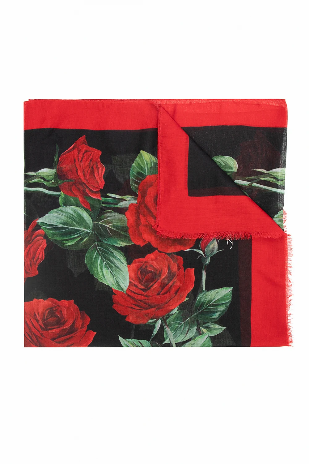 RED Floral scarf