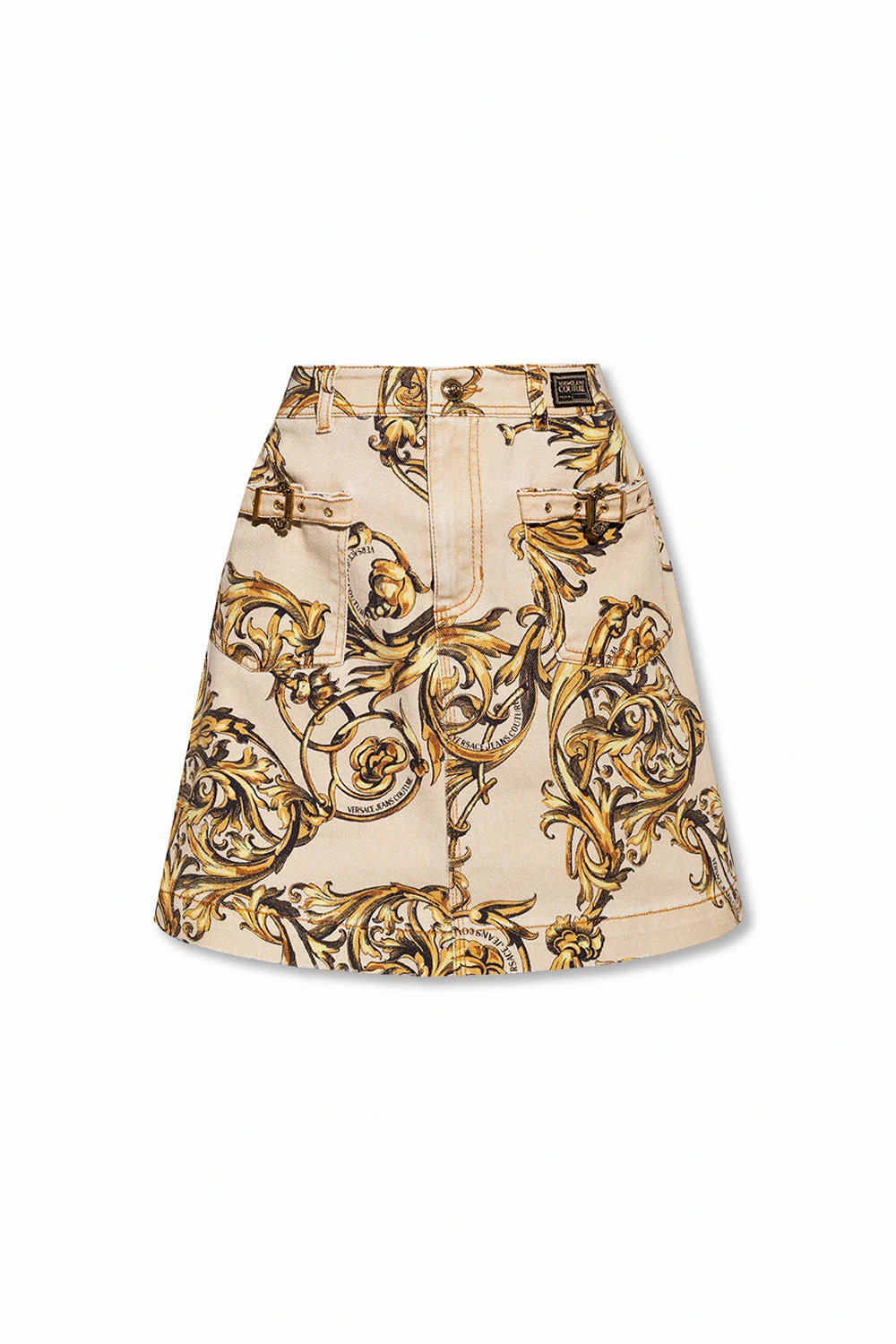 beige Denim skirt