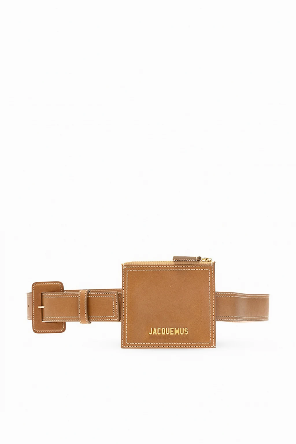 BROWN ‘La Ceinture Carree’ belt pouch