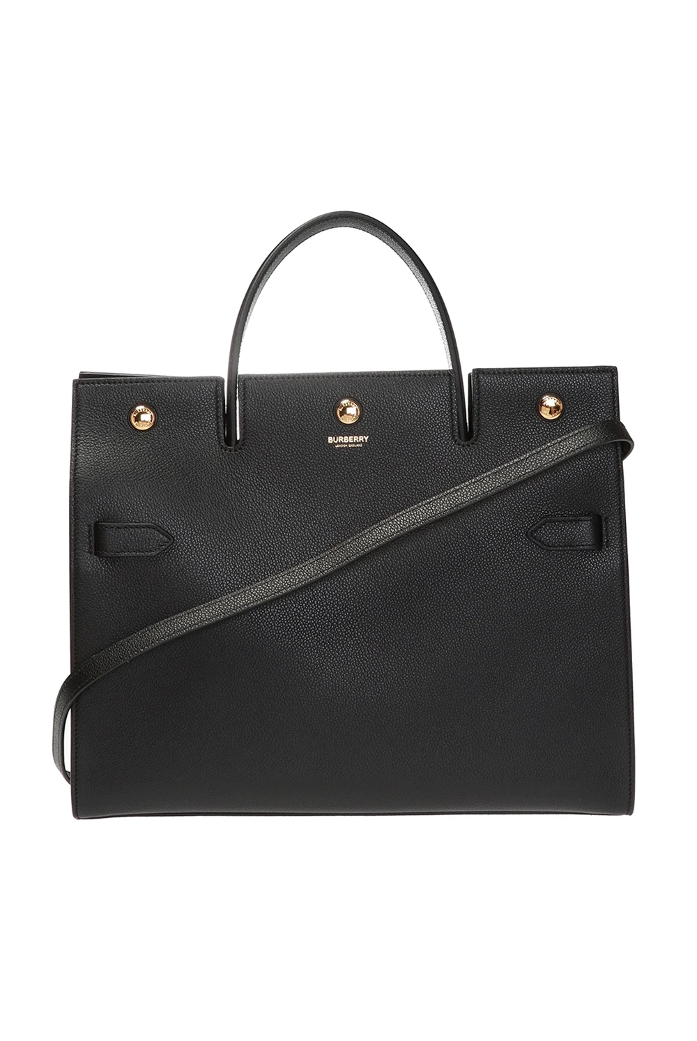 BLACK ‘Title’ shoulder bag with logo
