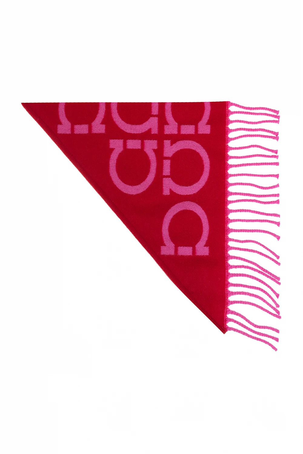 RED Triangle scarf with logo