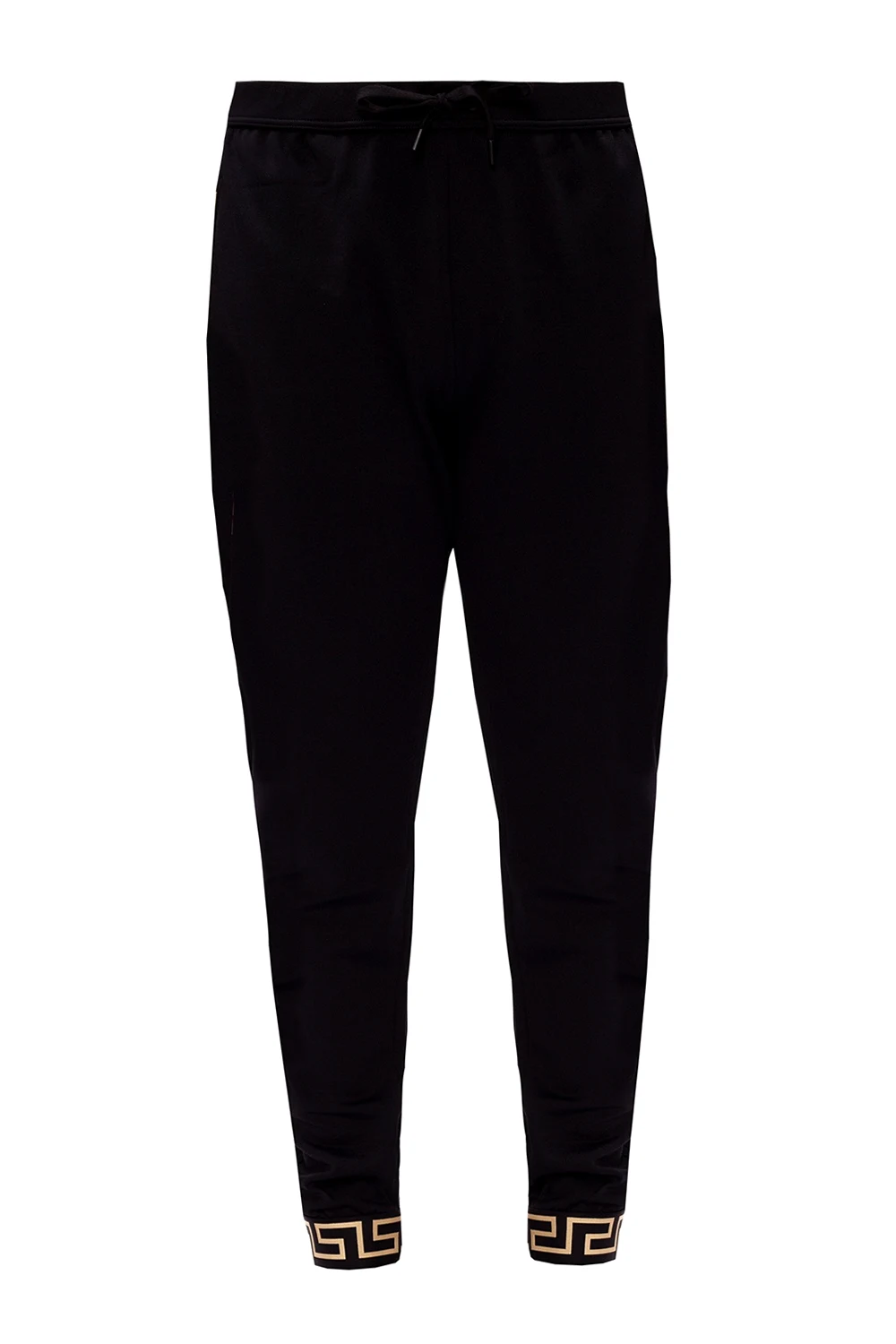 BLACK Sweatpants with Greca motif
