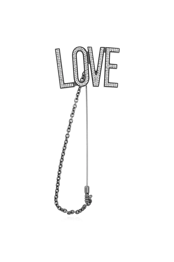 SILBER Brosche mit der Aufschrift „LOVE“