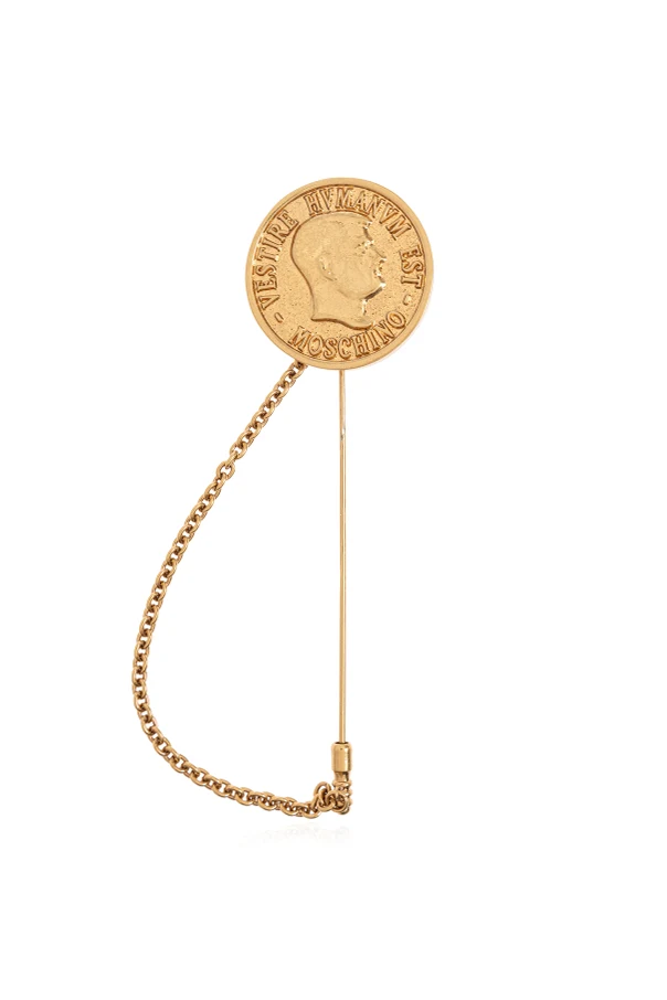 GOLD Brosche in Münzform