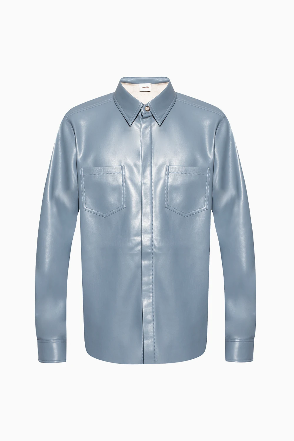 BLUE Shirt from vegan leather