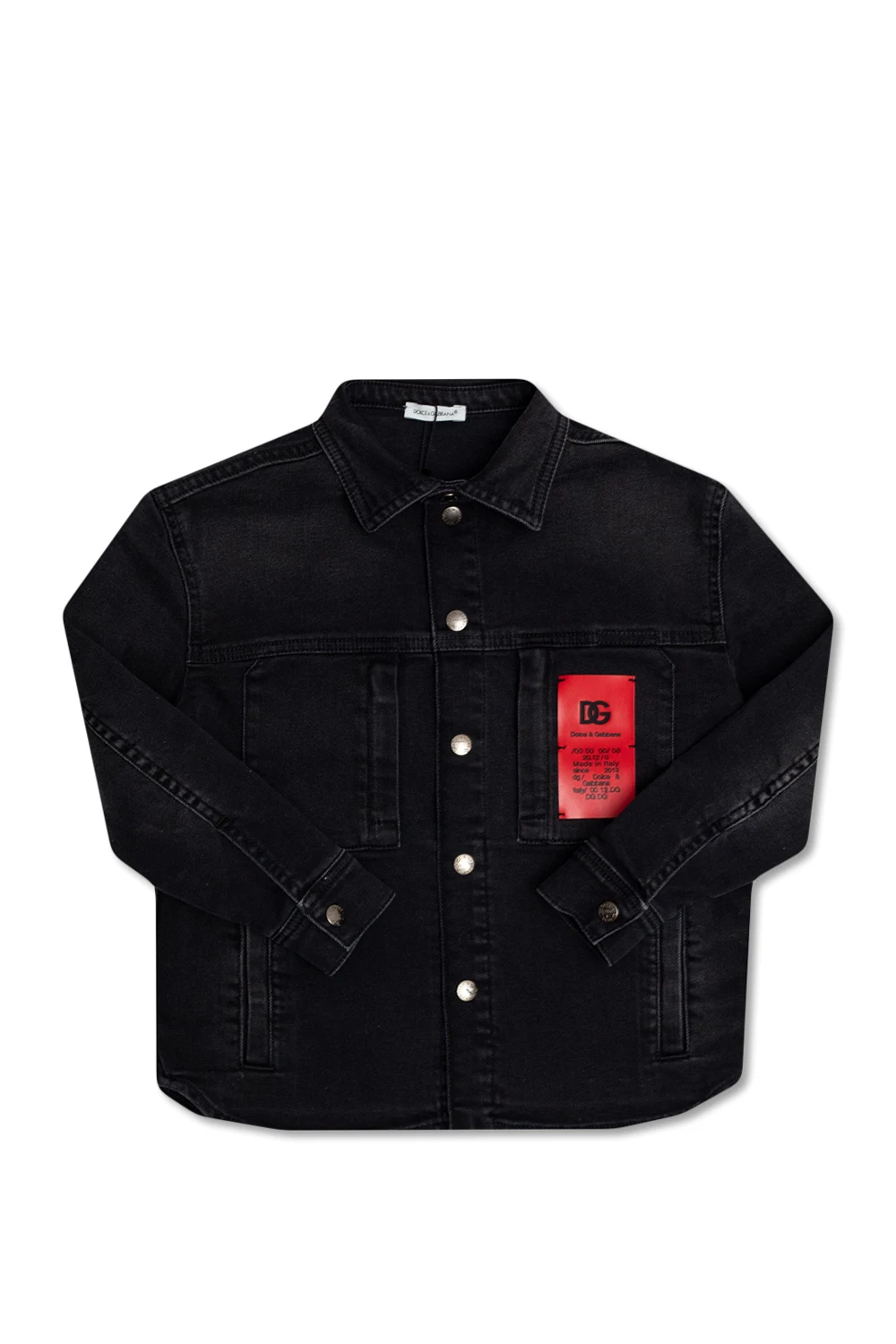 Denim shirt with logo