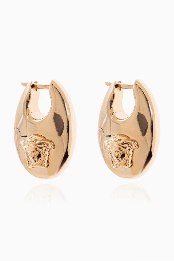 GOLD Earrings with logo