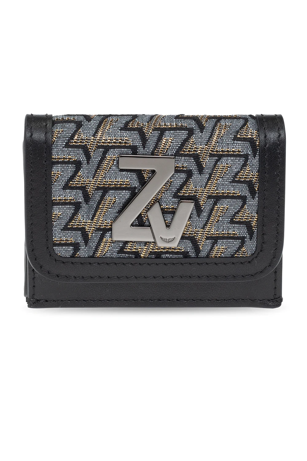 Trifold wallet with jacquard pattern