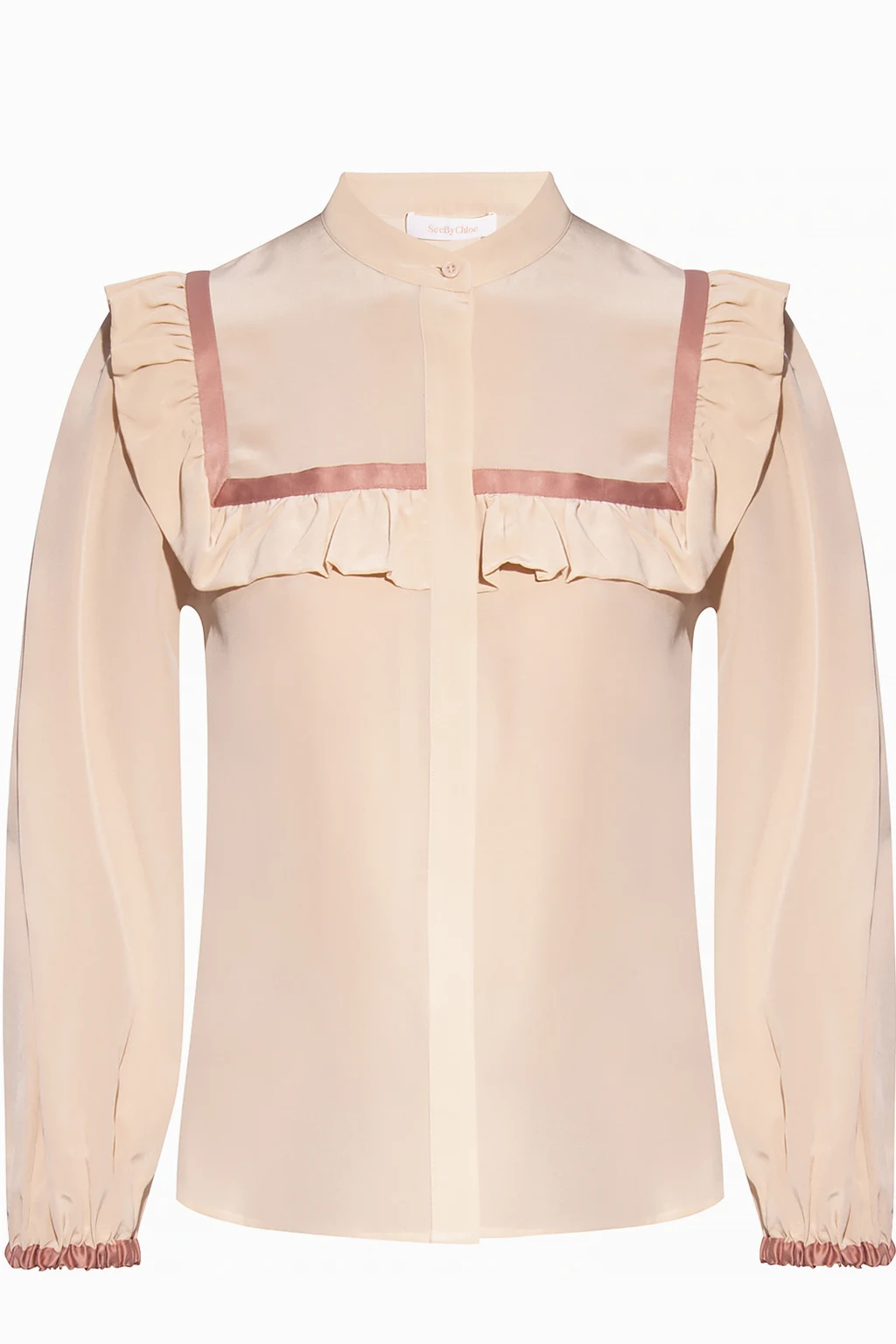 Top with band collar