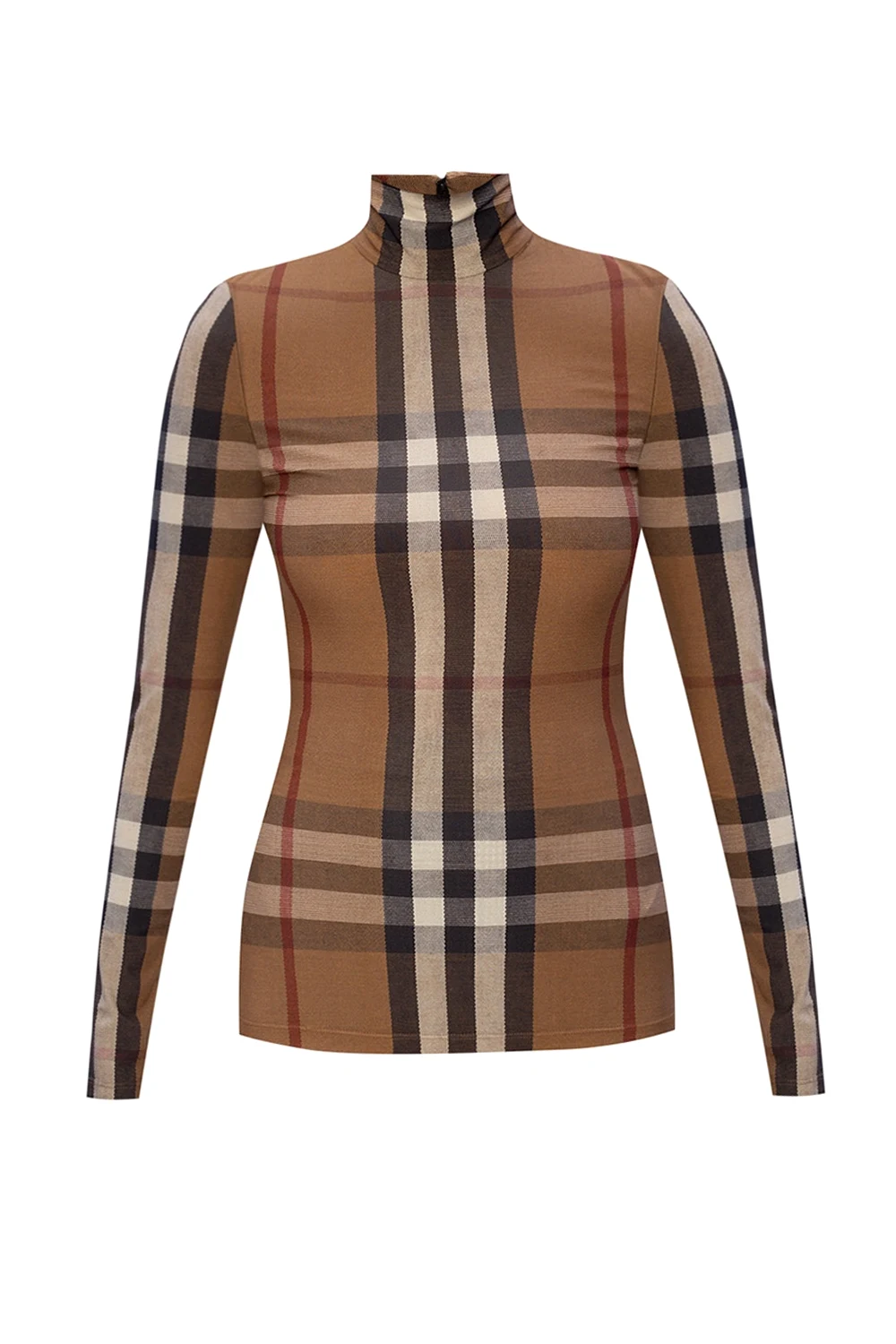 BROWN Long-sleeved  jersey top